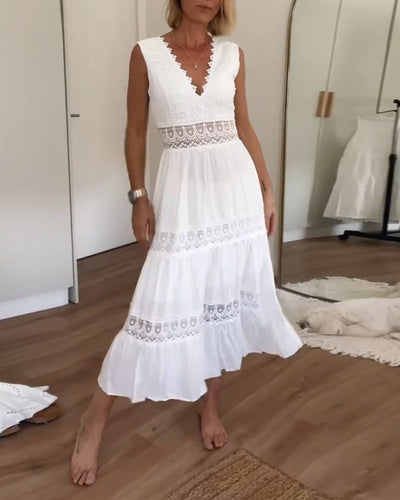 Valentina® | Vestido de Encaje con Escote en V