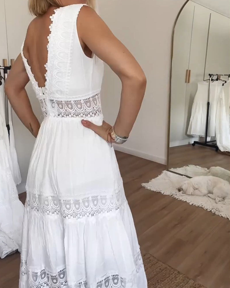 Valentina® | Vestido de Encaje con Escote en V